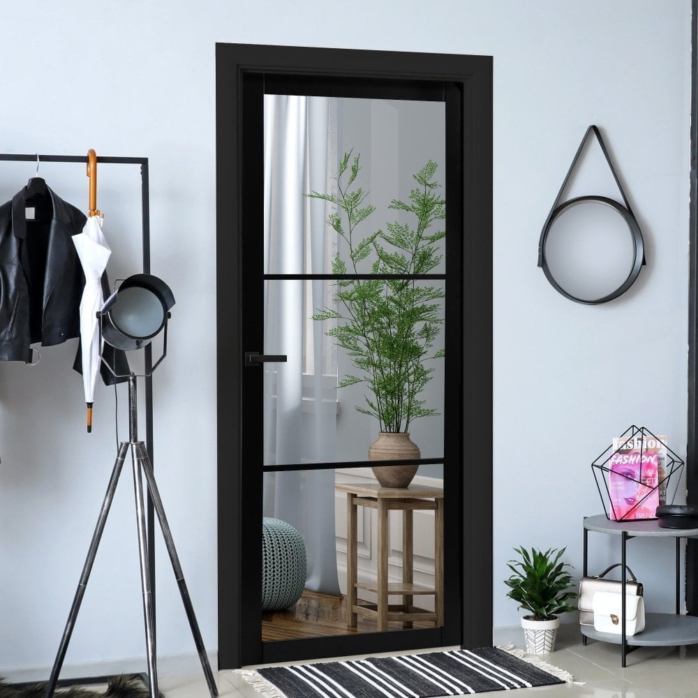 Interior doors in Hemel Hempstead - Aluminium Heritage Style in black